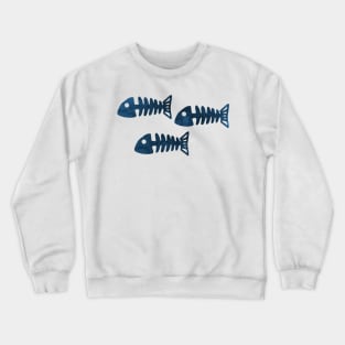 Fish Skeleton Crewneck Sweatshirt